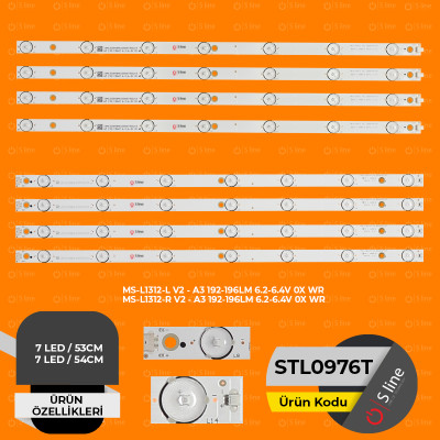 MS-L1312-L V2 - A3 192-196LM 6.2-6.4V , MS-L1312-R V2, MS-L1312-STL1053T AYNI MS-L1312-L V2 - A3 192-196LM 6.2-6.4V , MS-L1312-R V2, MS-L1312-STL1053T AYNI
